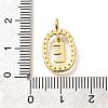 Brass Micro Pave Cubic Zirconia Pendants ZIRC-P123-01G-E01-3