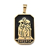 Tarot 304 Stainless Steel Enamel Pendants STAS-M119-09P-G-1