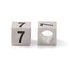 Tarnish Resistant 303 Stainless Steel European Beads STAS-G286-P07-1