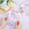 Cloth Bowknot Hair Bands for Women Girl OHAR-WH0029-12C-3