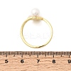 Adjustable Brass White Shell Cuff Rings SH-CBA3B38-01G-5