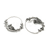 316 Surgical Stainless Steel Hoop Earrings for Women and Men EJEW-D096-22E-AS-2