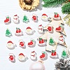 24Pcs 6 Styles Christmas Decorations Theme Opaque Acrylic Bead OACR-YW0004-09-4
