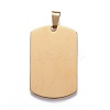 201 Stainless Steel Stamping Blank Tag Pendants STAS-O044-02-122-2