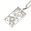 Non-Tarnish 304 Stainless Steel Pendant Necklaces NJEW-L118-02P-04-1