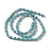 AB Color Plated Electroplate Beads Strands X-EGLA-H104-03F-2