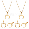 DIY 304 Stainless Steel Pendant Necklace Making Kits DIY-UN0002-14G-1