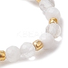 Natural Moonstone Beaded Stretch Rings RJEW-JR00867-08-4