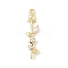 Brass Micro Pave Cubic Zirconia Pendants LS-KK-M326-13C-G-1