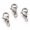 Tarnish Resistant 304 Stainless Steel Lobster Claw Clasps STAS-G240-01D-P-1