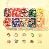 200Pcs 10 Styles Handmade Polymer Clay Beads CLAY-FS0001-40-6
