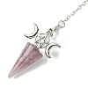 Natural Strawberry Quartz Cone Dowsing Pendulum Big Pendants G-C114-01P-15-3