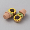 Sunflower Flowerpot Food Grade Eco-Friendly Silicone Beads SIL-TAC0002-20G-2