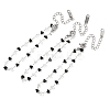 Glass Triangle Beads Link Bracelets BJEW-G774-04P-4