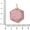 Natural Rhodonite Faceted Pendants G-B188-03G-06-3