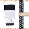 10 Yards 2 Colors Milk Fiber Embroidery Flower Lace Trim SRIB-GF0001-32-2