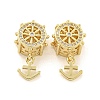 Rack Plated Brass with Cubic Zirconia Pendant KK-P270-15G-1