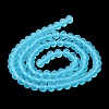 Transparent Glass Beads Strands X1-EGLA-A034-T4mm-MD08-4