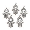 Tibetan Style Alloy Pendants PALLOY-M191-01AS-RS-1