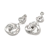 Non-Tarnish 304 Stainless Steel Stud Earrings EJEW-K268-08P-2
