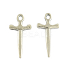 Tibetan Style Alloy Sword Pendants TIBEP-929-AS-LF-1