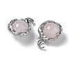 Natural Rose Quartz Pendants G-A298-02P-07-2