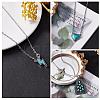 Synthetic Turquoise Necklace Vintage Choker Necklace Lighting Pendant Necklaces Fashion Boho Heart Jewelry Gifts for Women Birthday Christmas JN1097A-5
