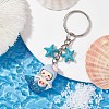 Mermaid Opaque Resin Pendant Keychain X1-KEYC-JKC00624-01-2