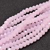 Faceted Rondelle Glass Beads Strands X-GLAA-I033-6mm-31-1
