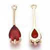 Transparent Glass Pendants GLAA-R212-13B-2