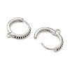 SHEGRACE Brass Micro Pave Clear Cubic Zirconia Hoop Earrings Findings XGR0154P-96P-2