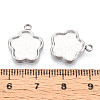 304 Stainless Steel Pendant Cabochon Settings STAS-T065-88P-3
