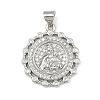 Brass Micro Pave Cubic Zirconia Pendants KK-P323-11H-P01-1