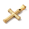 PVD Vacuum Plating 304 Stainless Steel Pendants STAS-L081-040G-02-2