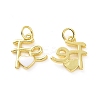 Rack Plating Brass Enamel Charms KK-C008-18G-05-1