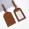 CutHollow 4Pcs PU Leather Luggage Tag OFST-CL0001-01A-02-4