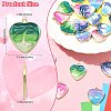 20Pcs 5 Colors Rack Plating Alloy Enamel Pendants ENAM-CJ0006-63-2