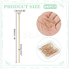 200Pcs 304 Stainless Steel Flat Head Pins STAS-UN0058-92C-G-3