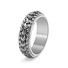 Rotatable Stainless Steel Finger Ring PW-WG50513-07-1