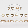 Soldered Brass Heart Chains X-CHC-T008-03LG-1