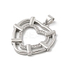 Brass Micro Pave Cubic Zirconia Pendants KK-U047-22P-2
