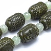 Natural Xiuyan Jade Beads Strands G-O179-D01-1