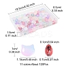 110Pcs 11 Colors Transparent Spray Paint Glass Beads GLAA-FS0002-15-4