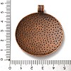Tibetan Style Flat Round with Flower Alloy Big Pendants LS-TIBEP-Q056-15R-NR-4