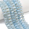Natural Aquamarine Beads Strands G-L642-J03-03-1
