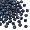 100Pcs Pave Disco Ball Beads RB-PH0001-28-1