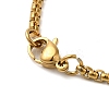 Flat Round 201 Stainless Steel Menorah with Star of David Pendant Necklaces for Women and Men LS-NJEW-F324-07G-3