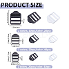 100Pcs 6 Styles POM Plastic Ladder Lock Slider Buckles FIND-FH0016-64-2
