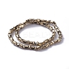 Electroplate Glass Beads Strands EGLA-L023B-FP01-3