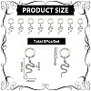 Tibetan Style Alloy Snake Pendants HJEW-AB00225-2